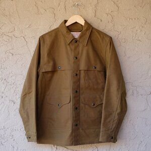 FILSON Tin Cloth Cruiser Jacket Dark Tan Unlined